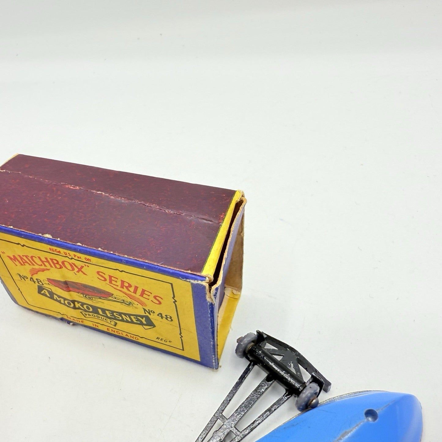 Matchbox Lesney 48a Meteor Sports Boat and Trailer GPW - Magic Matchbox