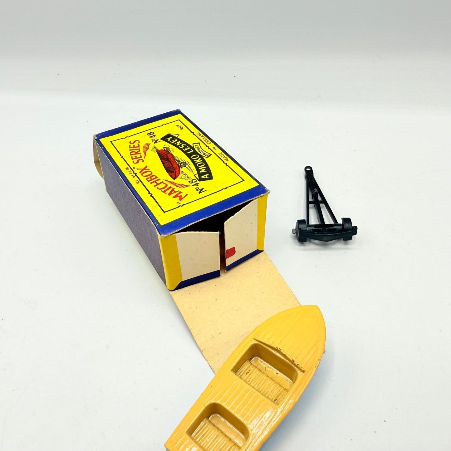 Matchbox Lesney 48a Meteor Sports Boat and Trailer MW - Magic Matchbox