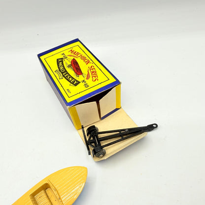 Matchbox Lesney 48a Meteor Sports Boat and Trailer MW - Magic Matchbox