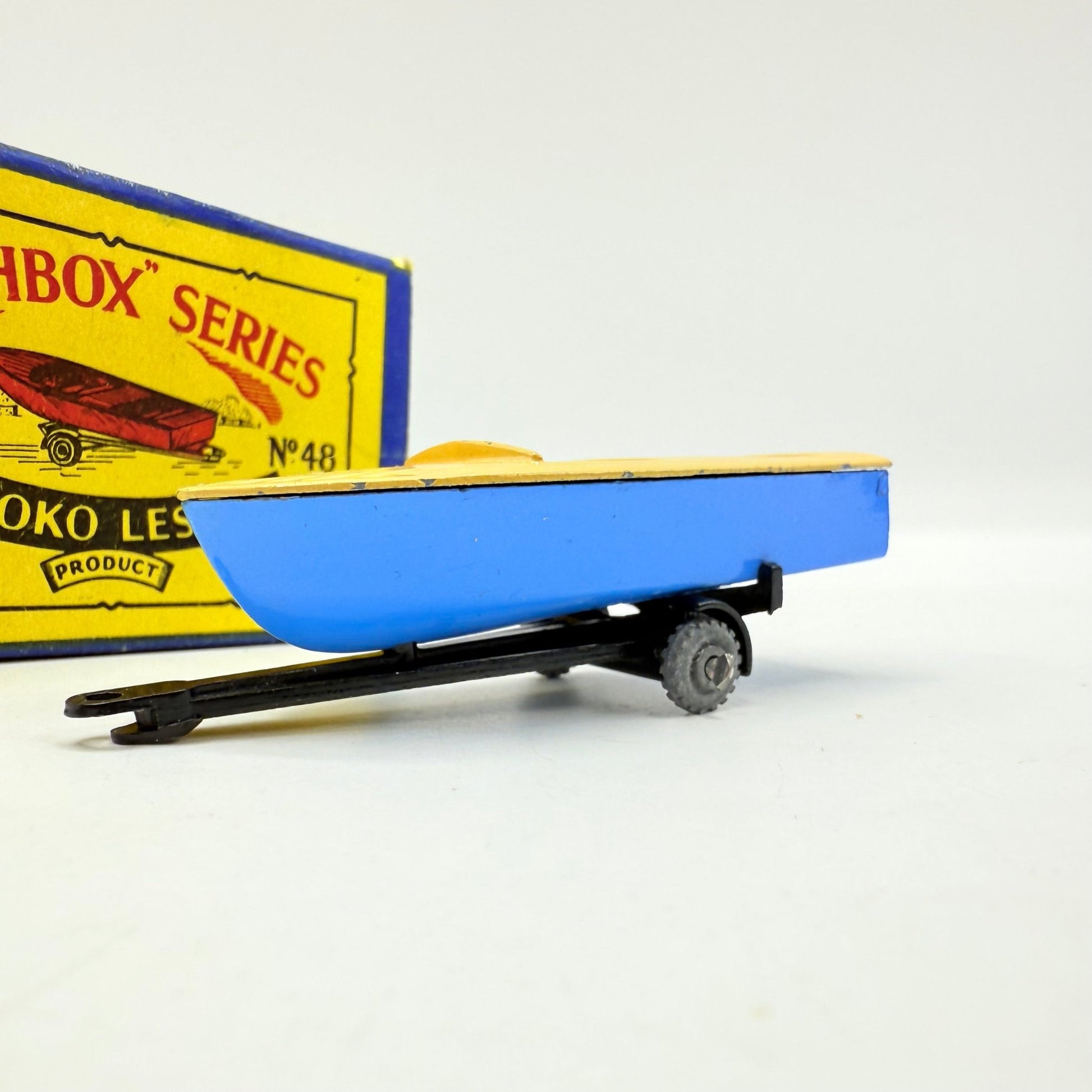 Matchbox Lesney 48a Meteor Sports Boat and Trailer MW - Magic Matchbox