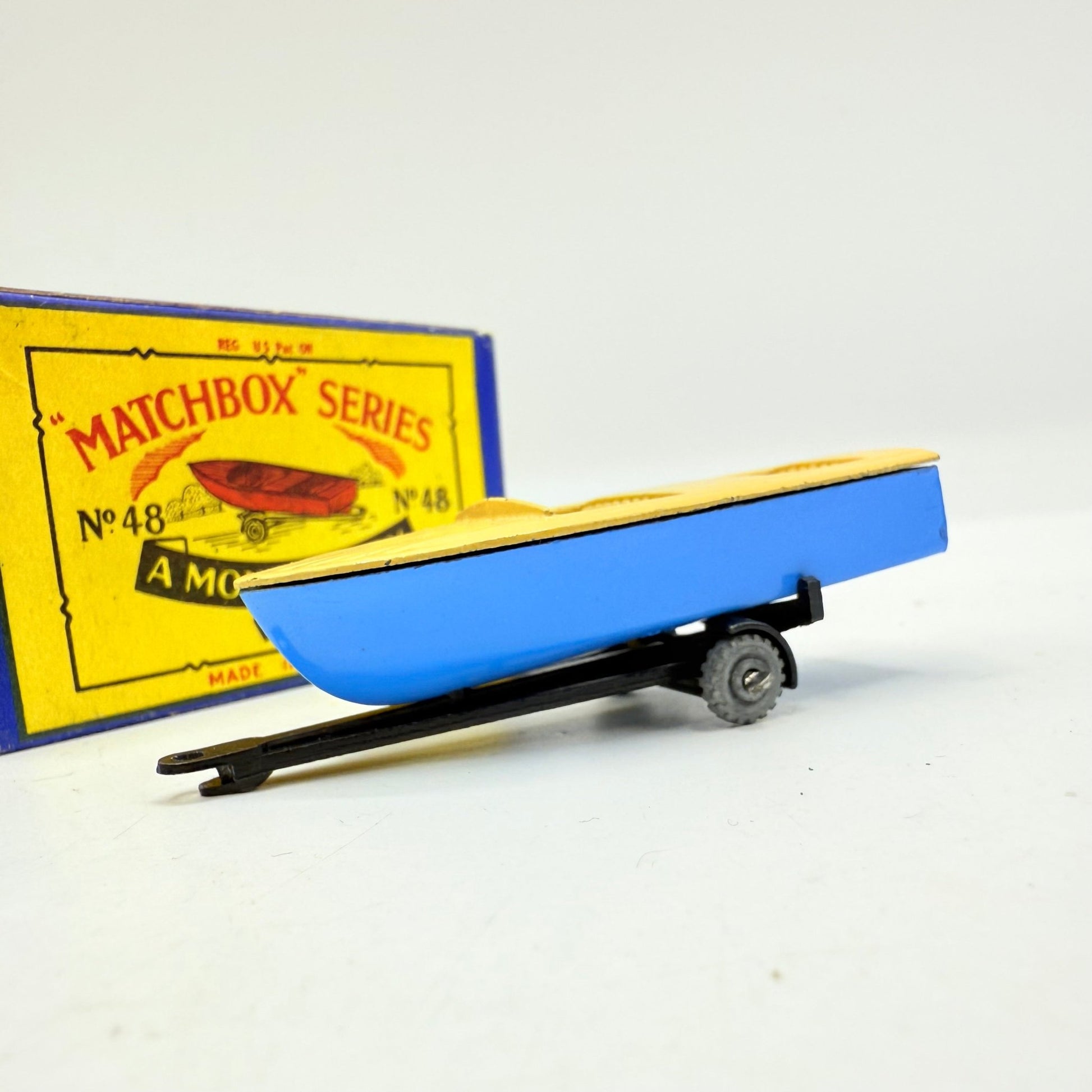 Matchbox Lesney 48a Meteor Sports Boat and Trailer MW - Magic Matchbox
