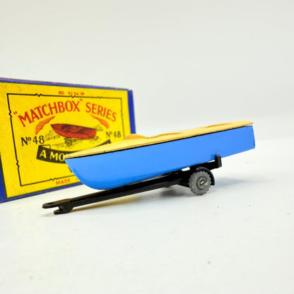 Matchbox Lesney 48a Meteor Sports Boat and Trailer MW - Magic Matchbox