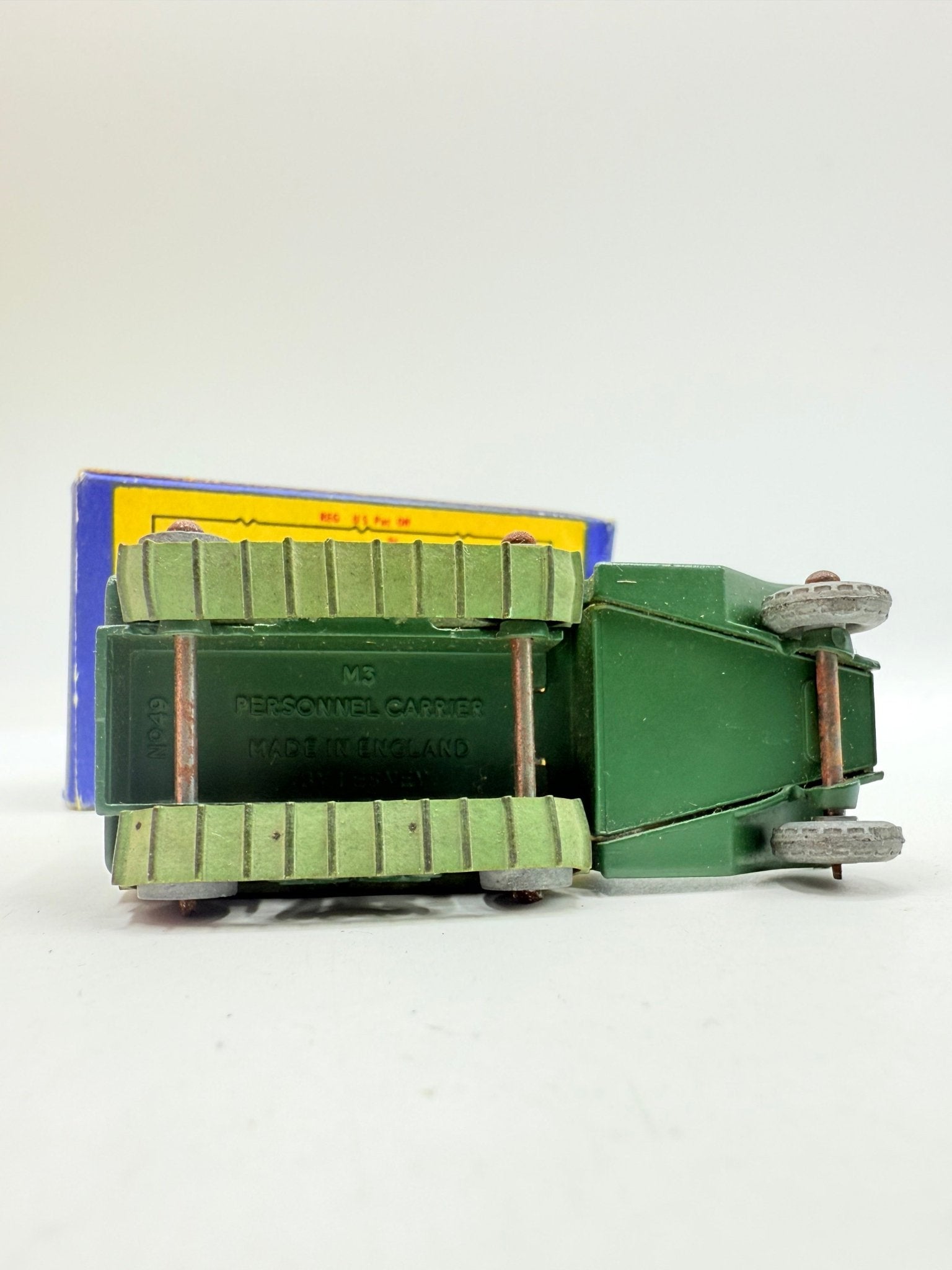 Matchbox Lesney 49a Half Track Personnel Carrier Metal Wheels & Rollers - Magic Matchbox