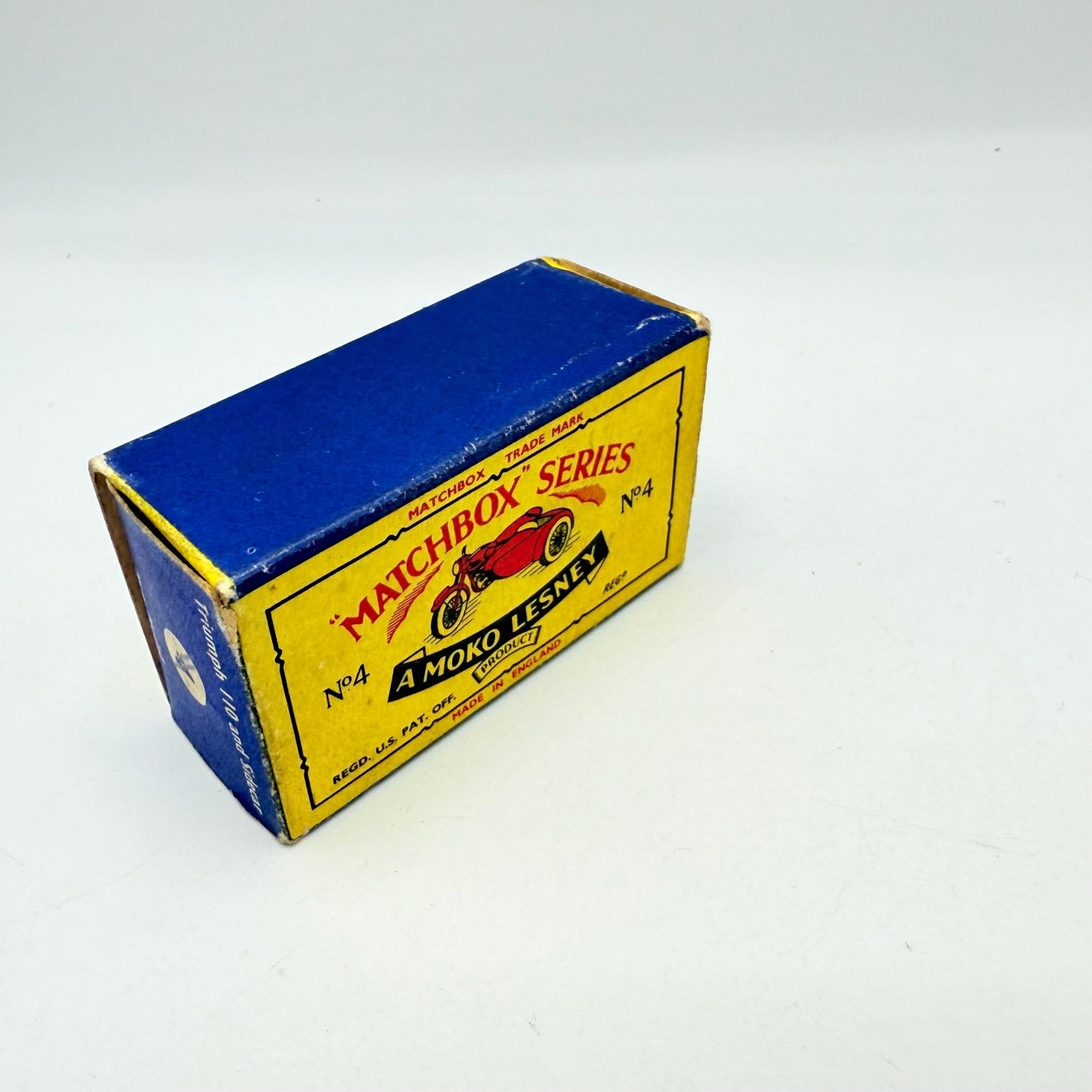 Matchbox Lesney 4c Triumph T110 Motorcycle & Sidecar - Magic Matchbox