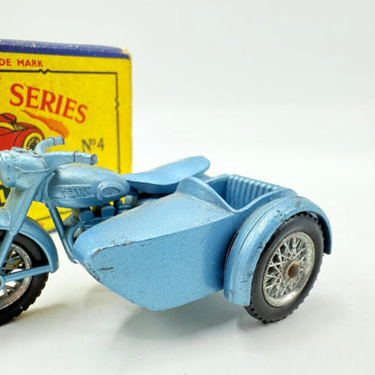 Matchbox Lesney 4c Triumph T110 Motorcycle & Sidecar - Magic Matchbox