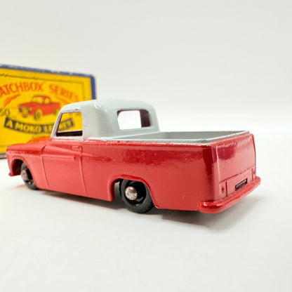 Matchbox Lesney 50a Commer Pick - up Truck Red/Grey BPW - Magic Matchbox