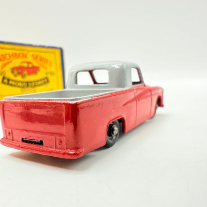 Matchbox Lesney 50a Commer Pick - up Truck Red/Grey BPW - Magic Matchbox