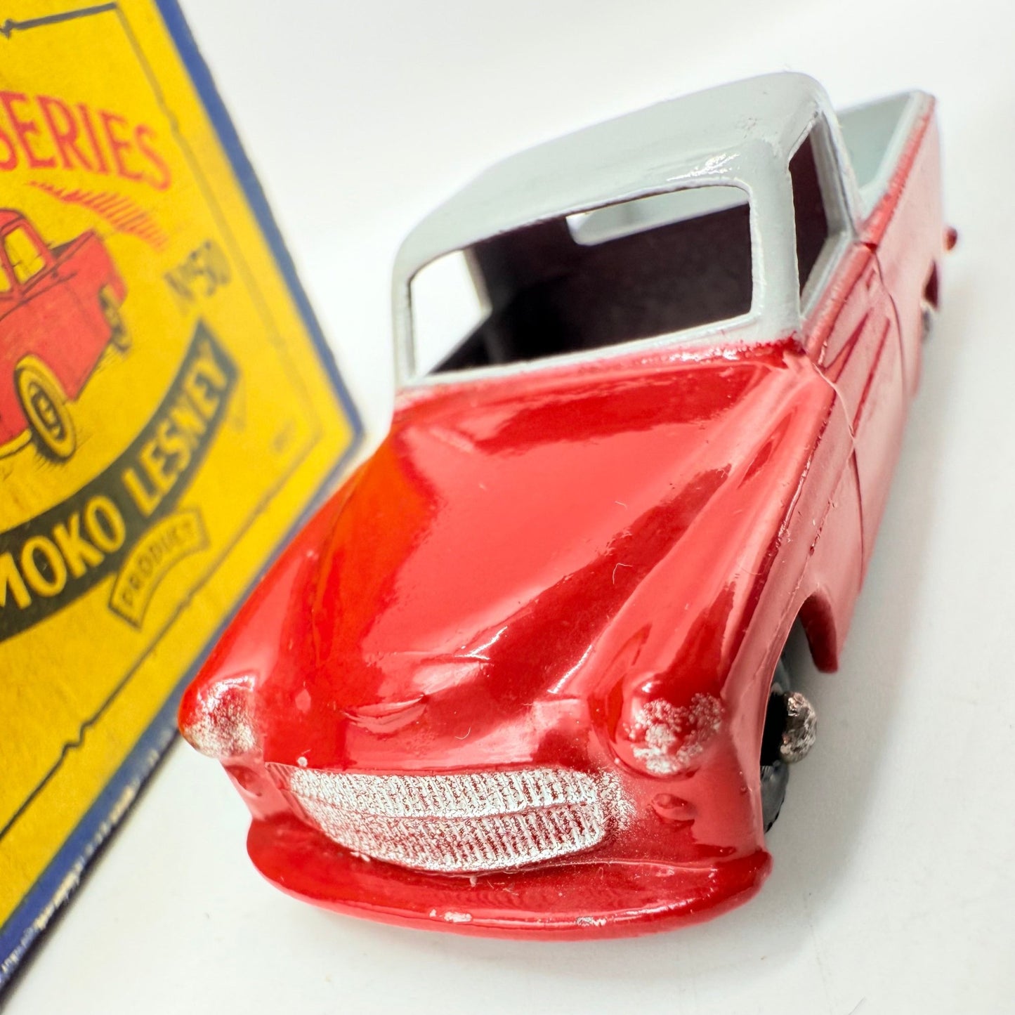 Matchbox Lesney 50a Commer Pick - up Truck Red/Grey BPW - Magic Matchbox