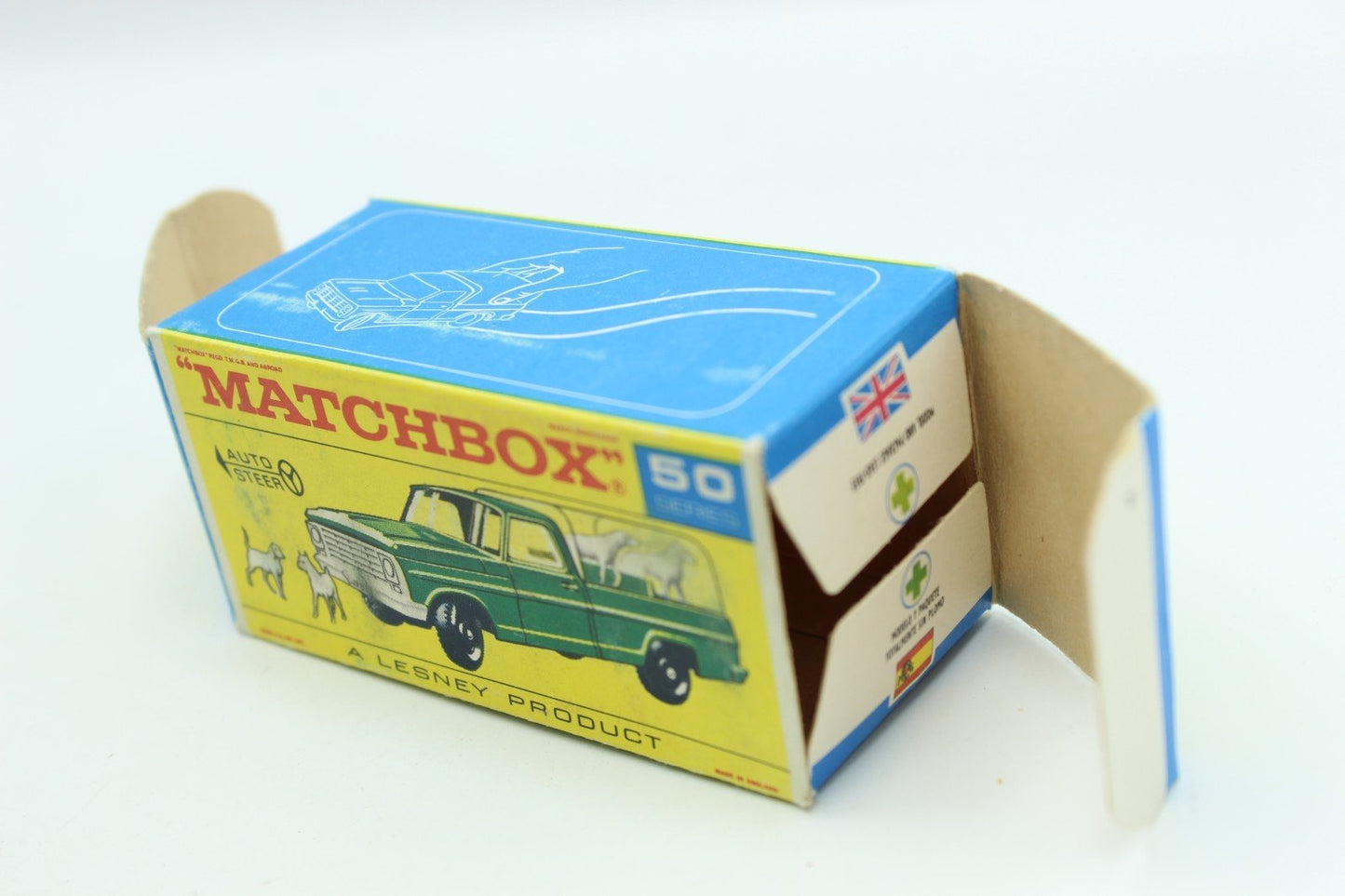 Matchbox Lesney 50c Kennel Truck - White Grill - Magic Matchbox