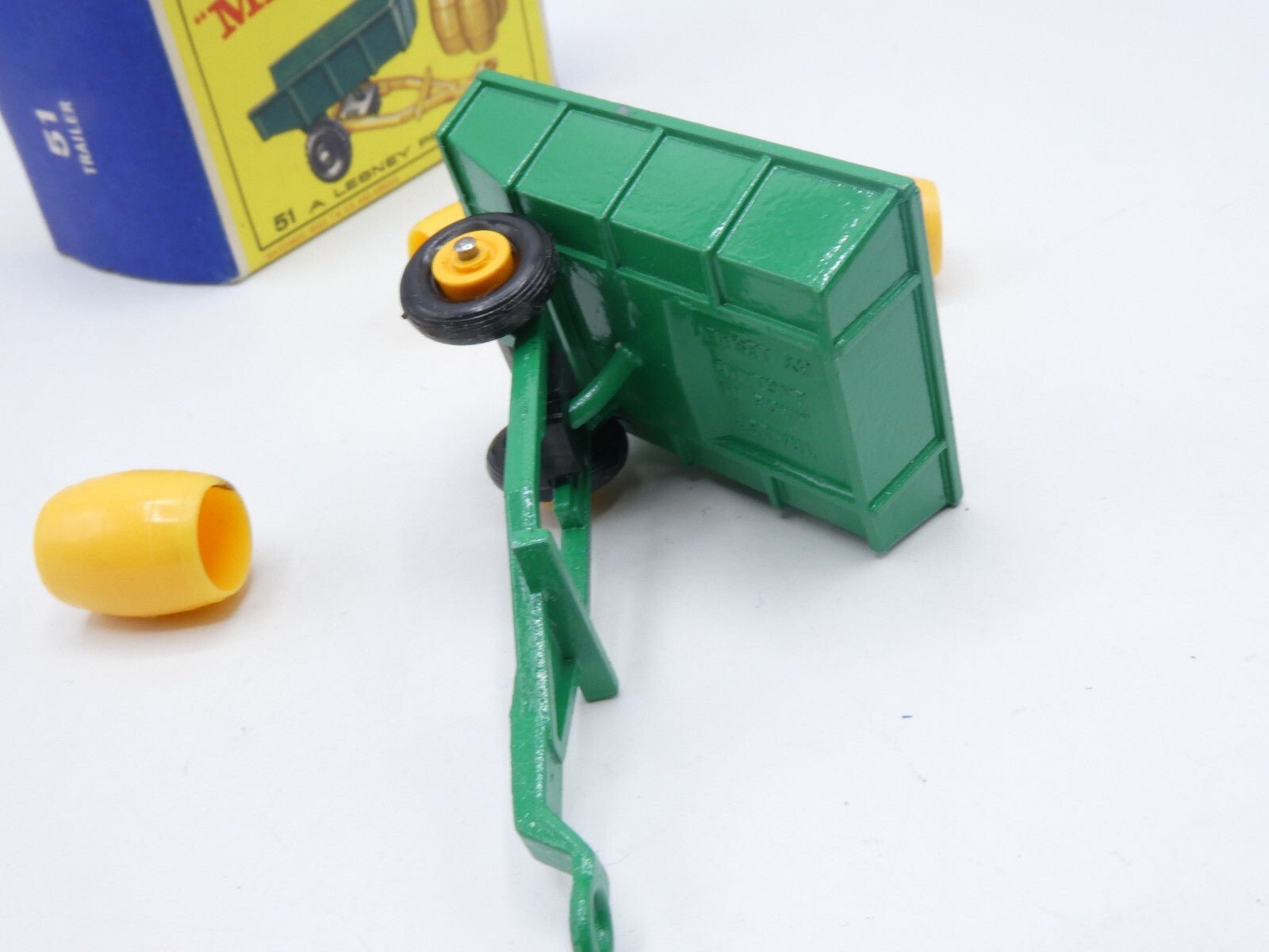 Matchbox Lesney 51b Farm Trailer with Black Tyres - Magic Matchbox