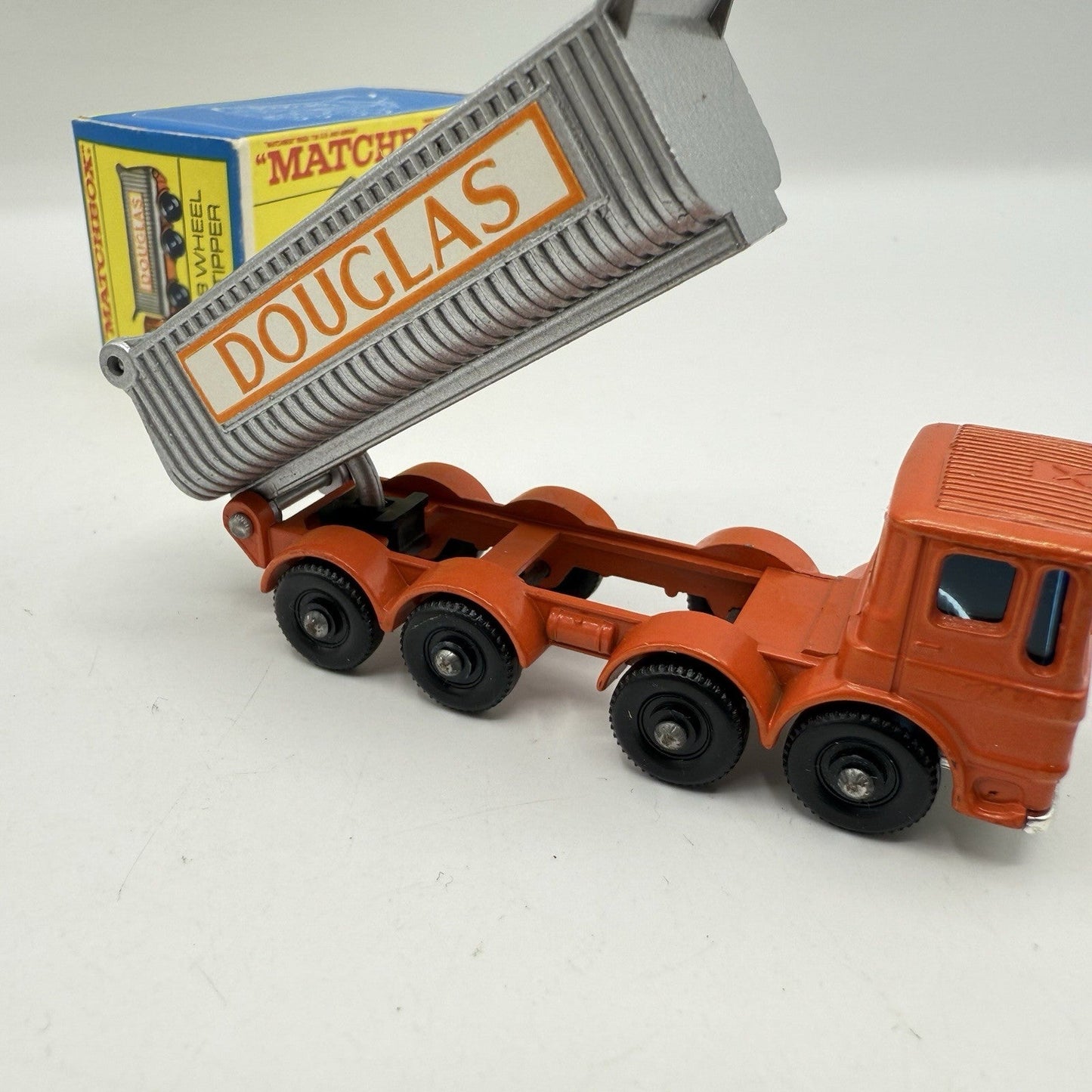 Matchbox Lesney 51c 8 Wheel Tipper Truck Orange - Magic Matchbox