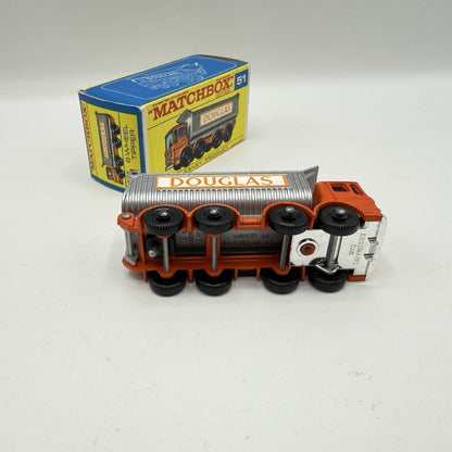 Matchbox Lesney 51c 8 Wheel Tipper Truck Orange - Magic Matchbox