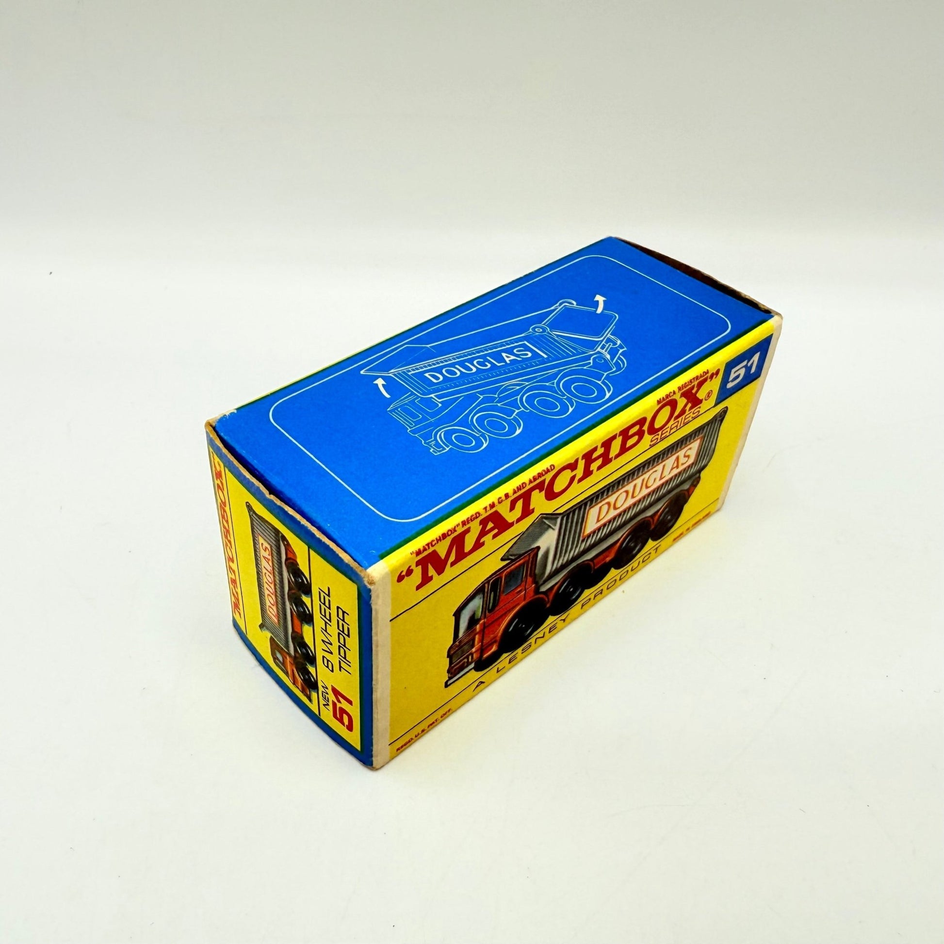 Matchbox Lesney 51c 8 Wheel Tipper with Douglas Label - Magic Matchbox