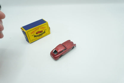 Matchbox Lesney 53a Aston Martin DB2 - 4 METALLIC RED & BPW Damaged Box - Magic Matchbox