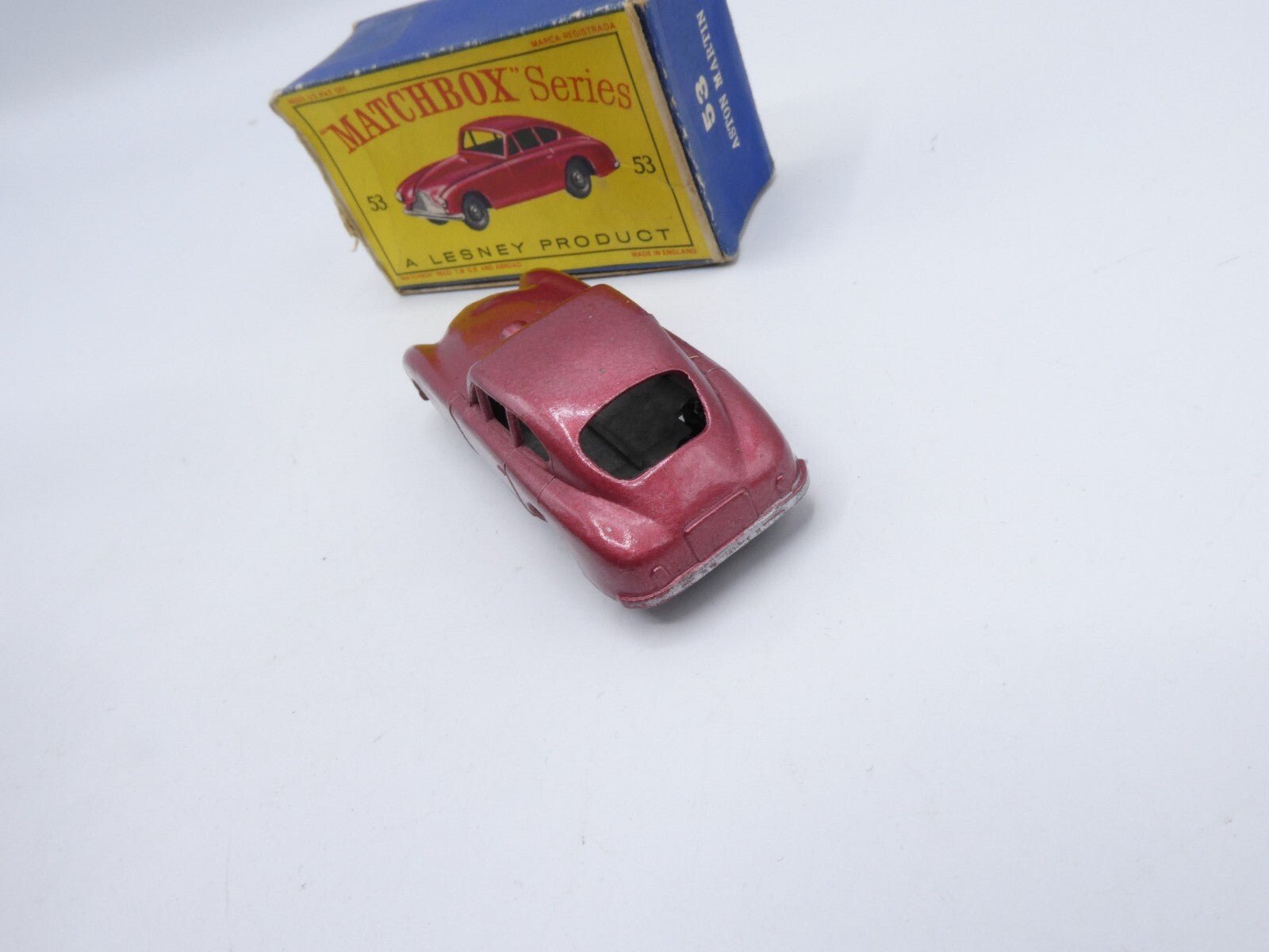 Matchbox Lesney 53a Aston Martin DB2 - 4 Rare Red BPW - Magic Matchbox