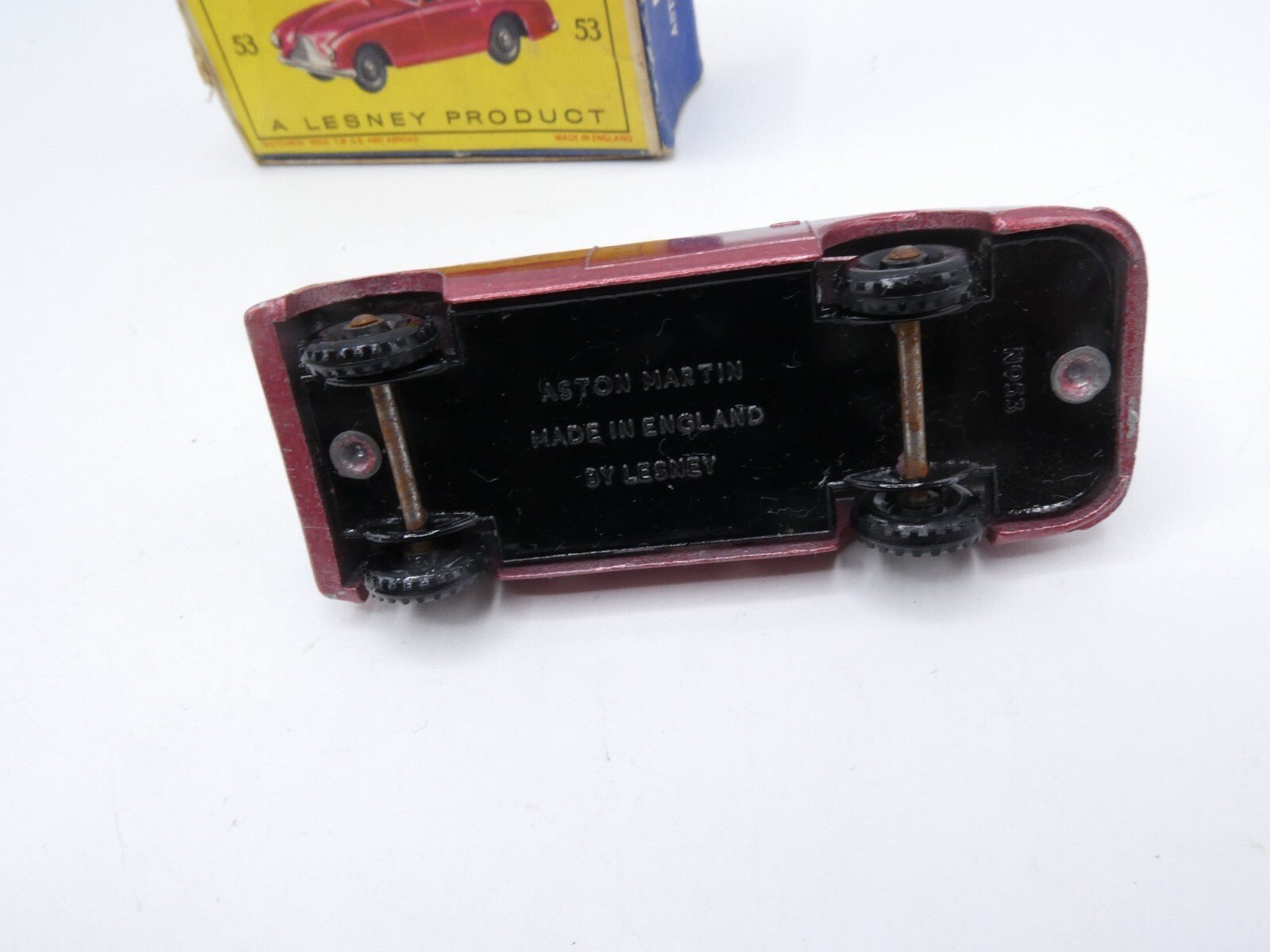Matchbox Lesney 53a Aston Martin DB2 - 4 Rare Red BPW - Magic Matchbox
