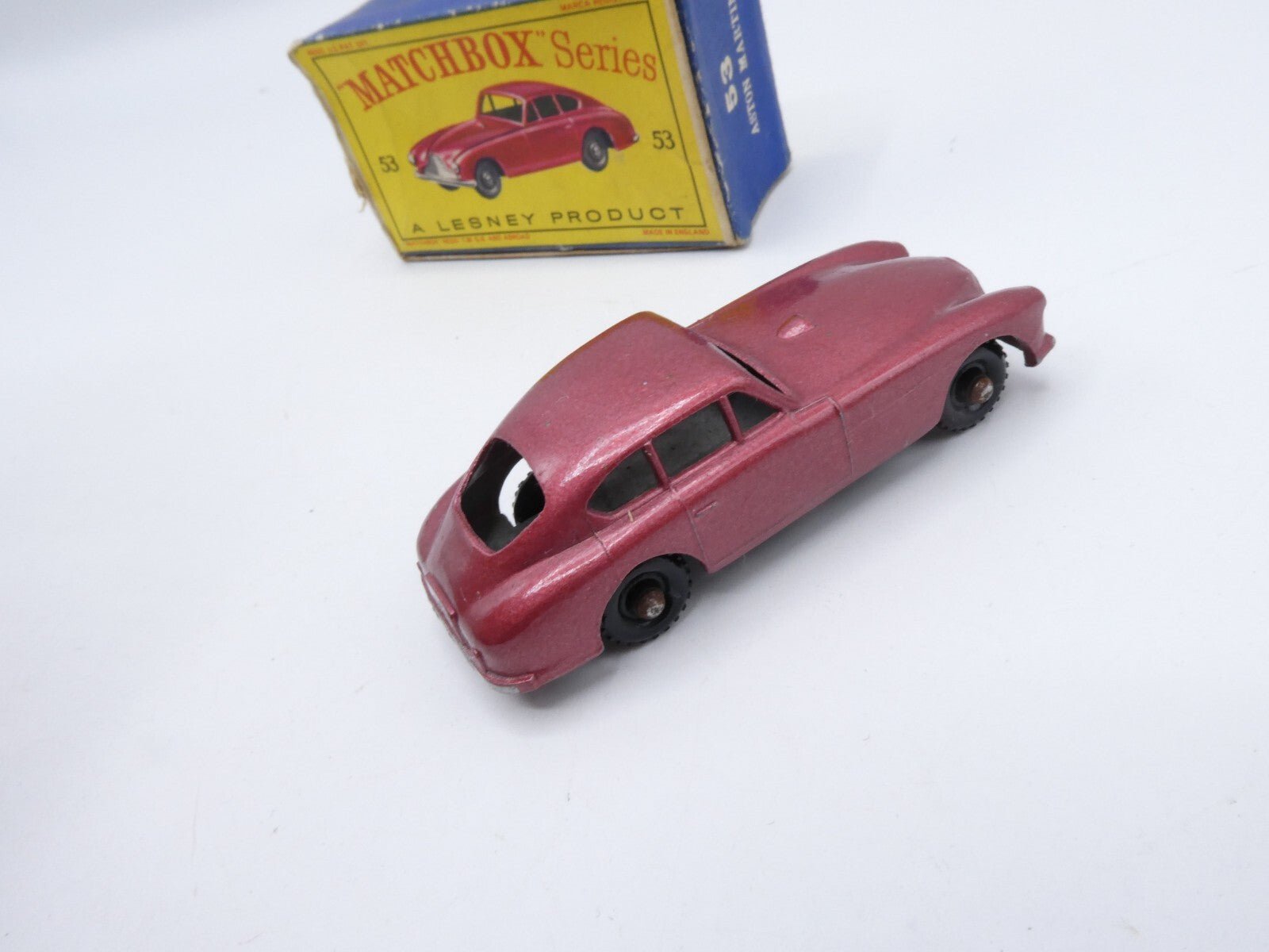 Matchbox Lesney 53a Aston Martin DB2 - 4 Rare Red BPW - Magic Matchbox