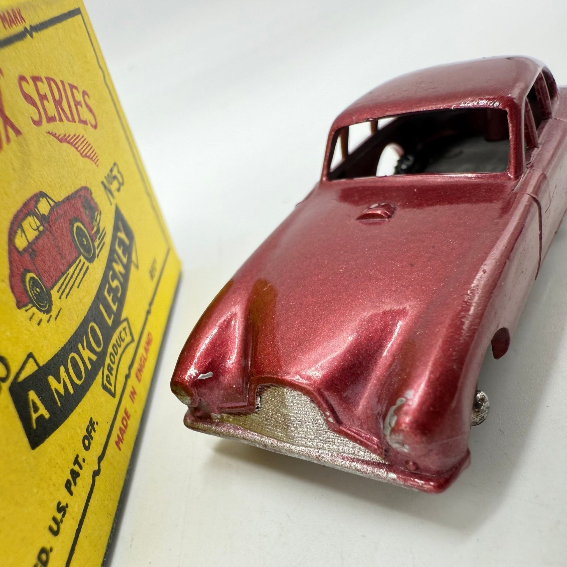 Matchbox Lesney 53a Aston Martin DB2/4 BPW MET RED BODY - Magic Matchbox