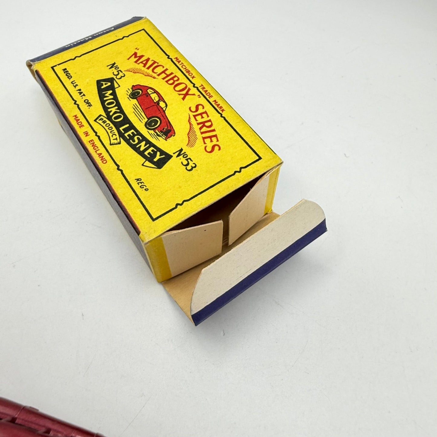 Matchbox Lesney 53a Aston Martin DB2/4 BPW MET RED BODY - Magic Matchbox