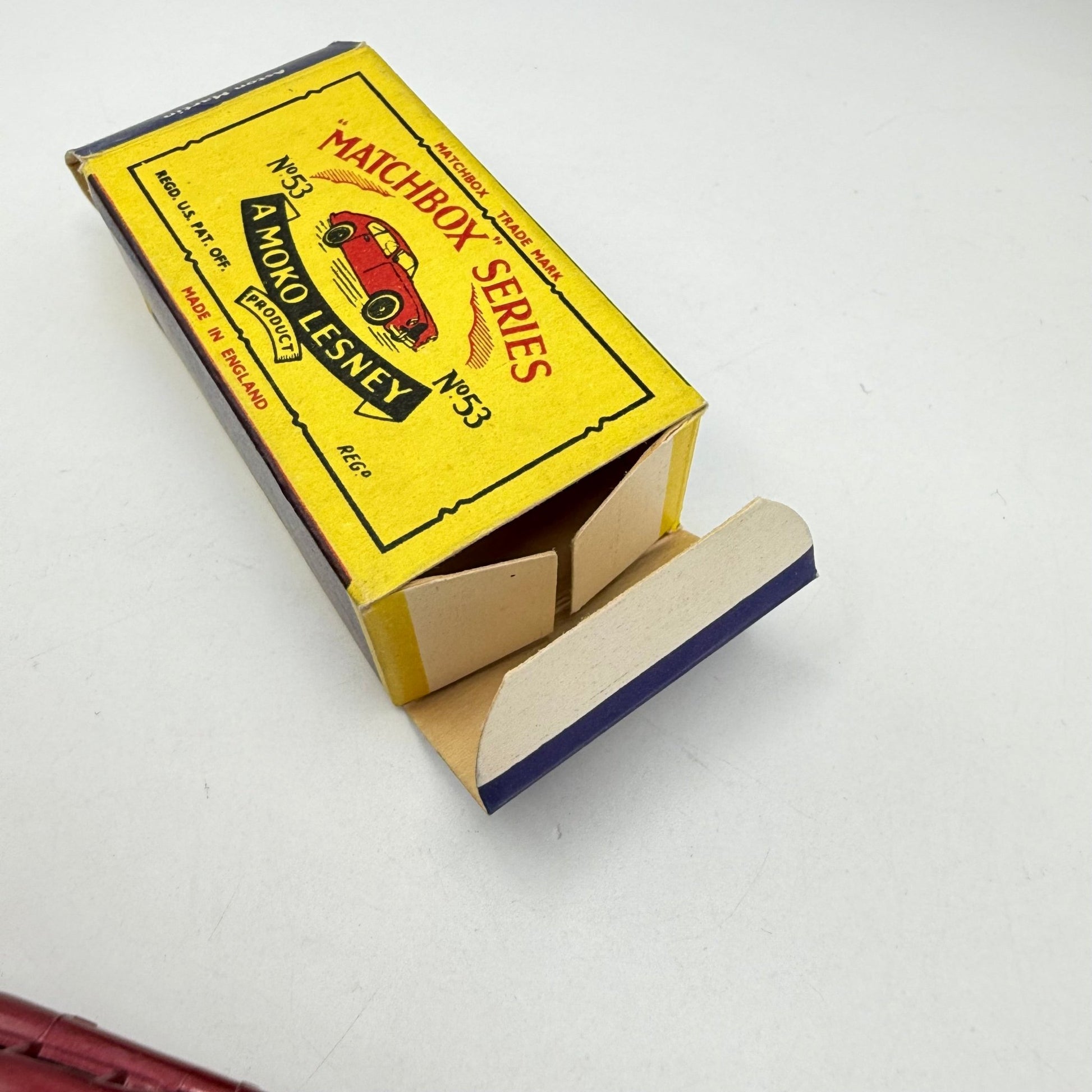 Matchbox Lesney 53a Aston Martin DB2/4 BPW MET RED BODY - Magic Matchbox