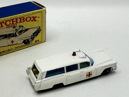 Matchbox Lesney 54b Cadillac Ambulance - Magic Matchbox