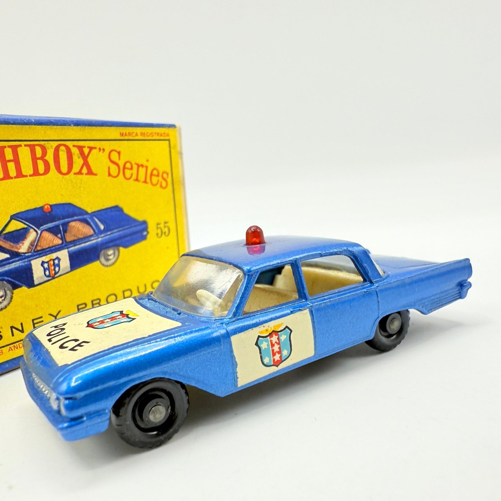 Matchbox Lesney 55b Ford Police Car - Magic Matchbox