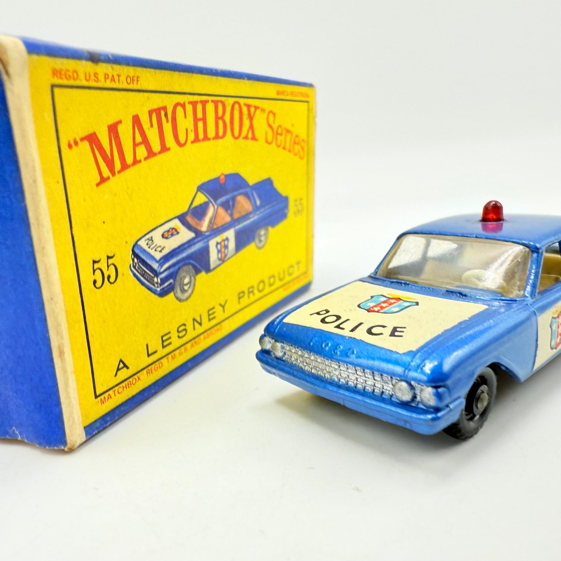 Matchbox Lesney 55b Ford Police Car - Magic Matchbox