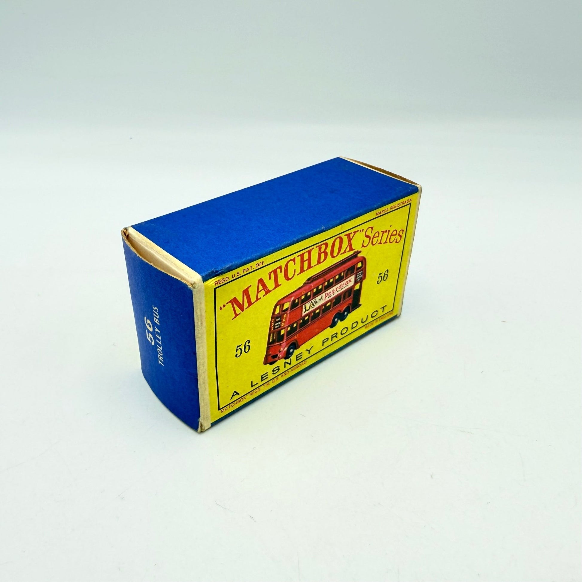 Matchbox Lesney 56a London Trolleybus "Drink Peardrax" BPW - Magic Matchbox