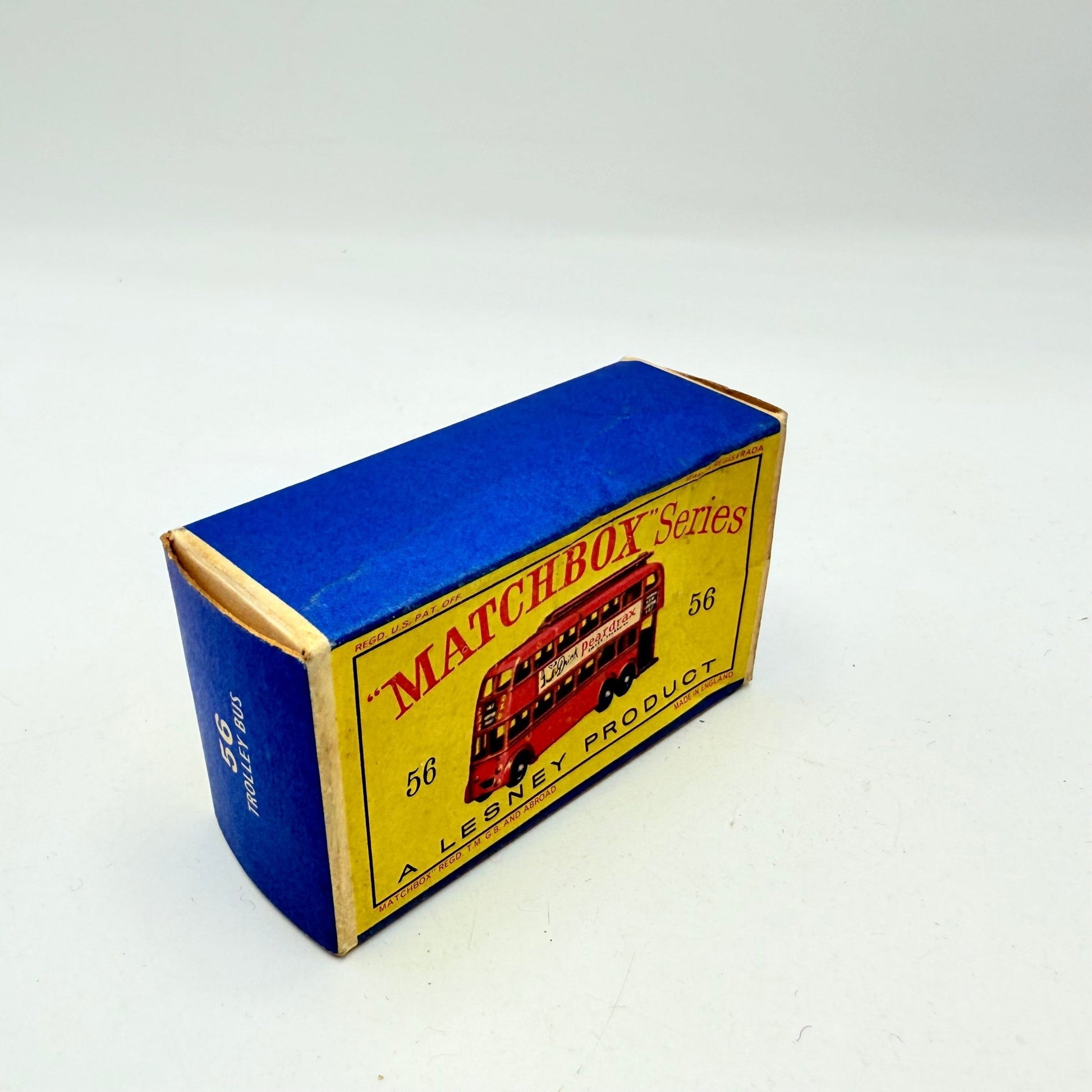 Matchbox Lesney 56a London Trolleybus "Drink Peardrax" BPW - Magic Matchbox