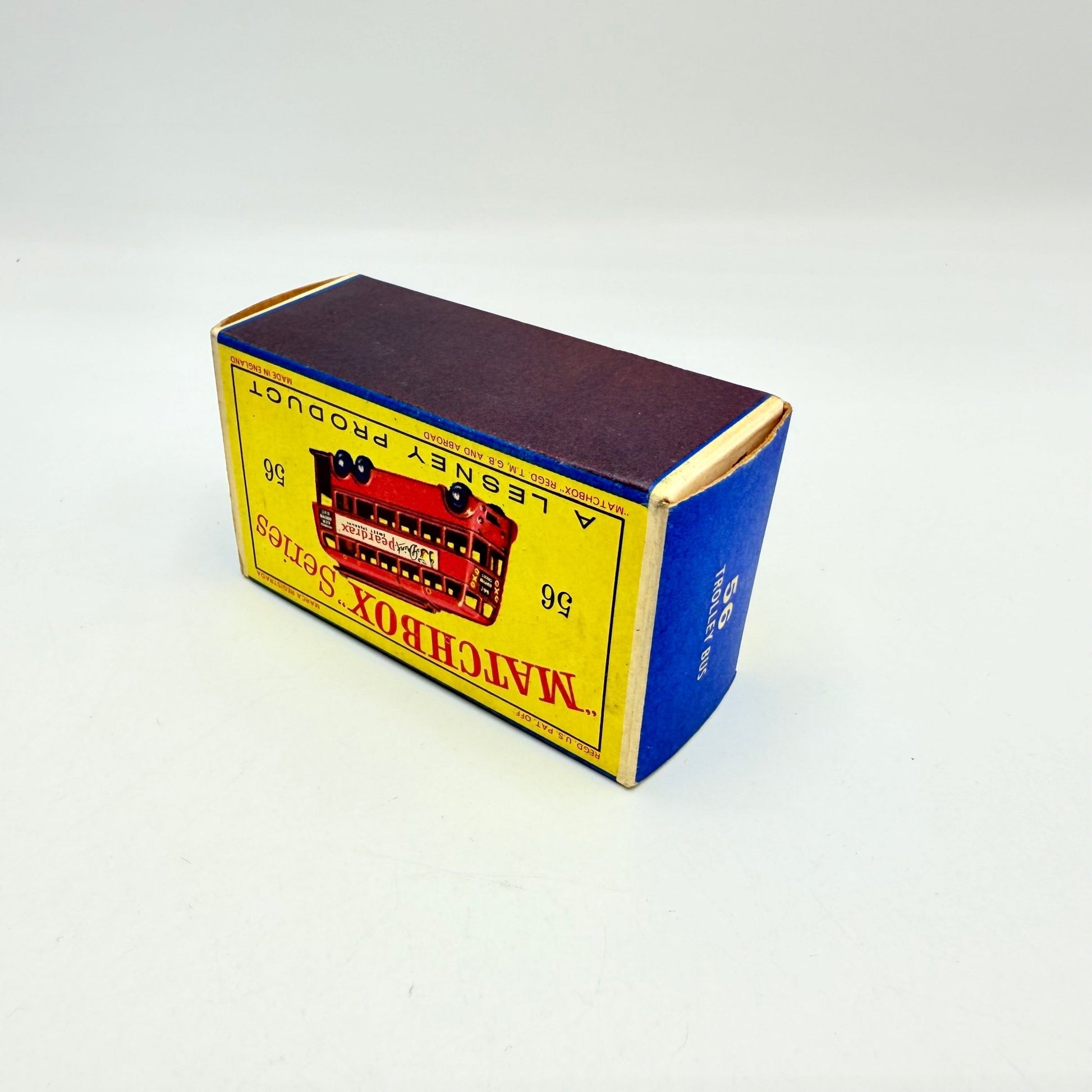 Matchbox Lesney 56a London Trolleybus "Drink Peardrax" BPW - Magic Matchbox