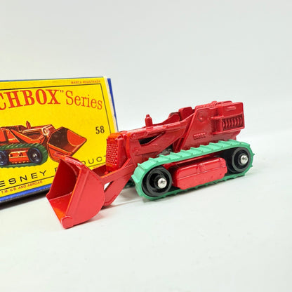 Matchbox Lesney 58b Drott Excavator Black Rollers - Magic Matchbox