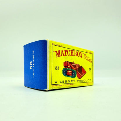 Matchbox Lesney 58b Drott Excavator Empty Box - Magic Matchbox
