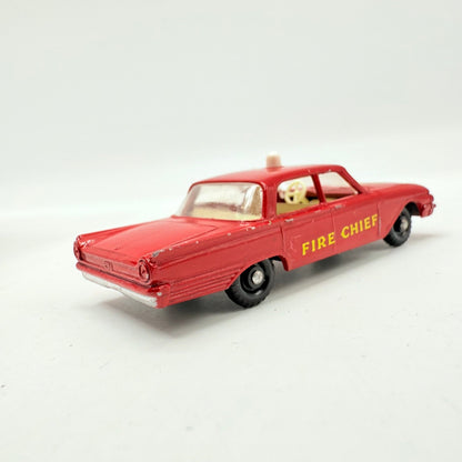 Matchbox Lesney 59b Ford Fairlane Fire Chief's Car - BPW - Magic Matchbox