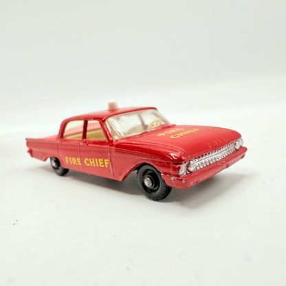 Matchbox Lesney 59b Ford Fairlane Fire Chief's Car - BPW - Magic Matchbox