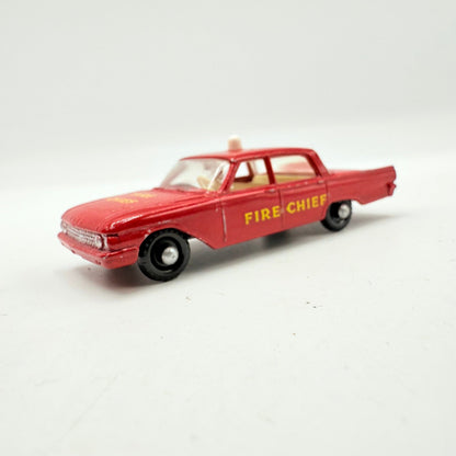 Matchbox Lesney 59b Ford Fairlane Fire Chief's Car - BPW - Magic Matchbox