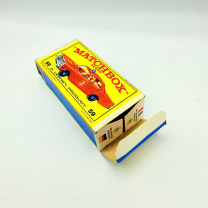 Matchbox Lesney 59c Ford Galaxie Fire Chief Empty Box - Magic Matchbox
