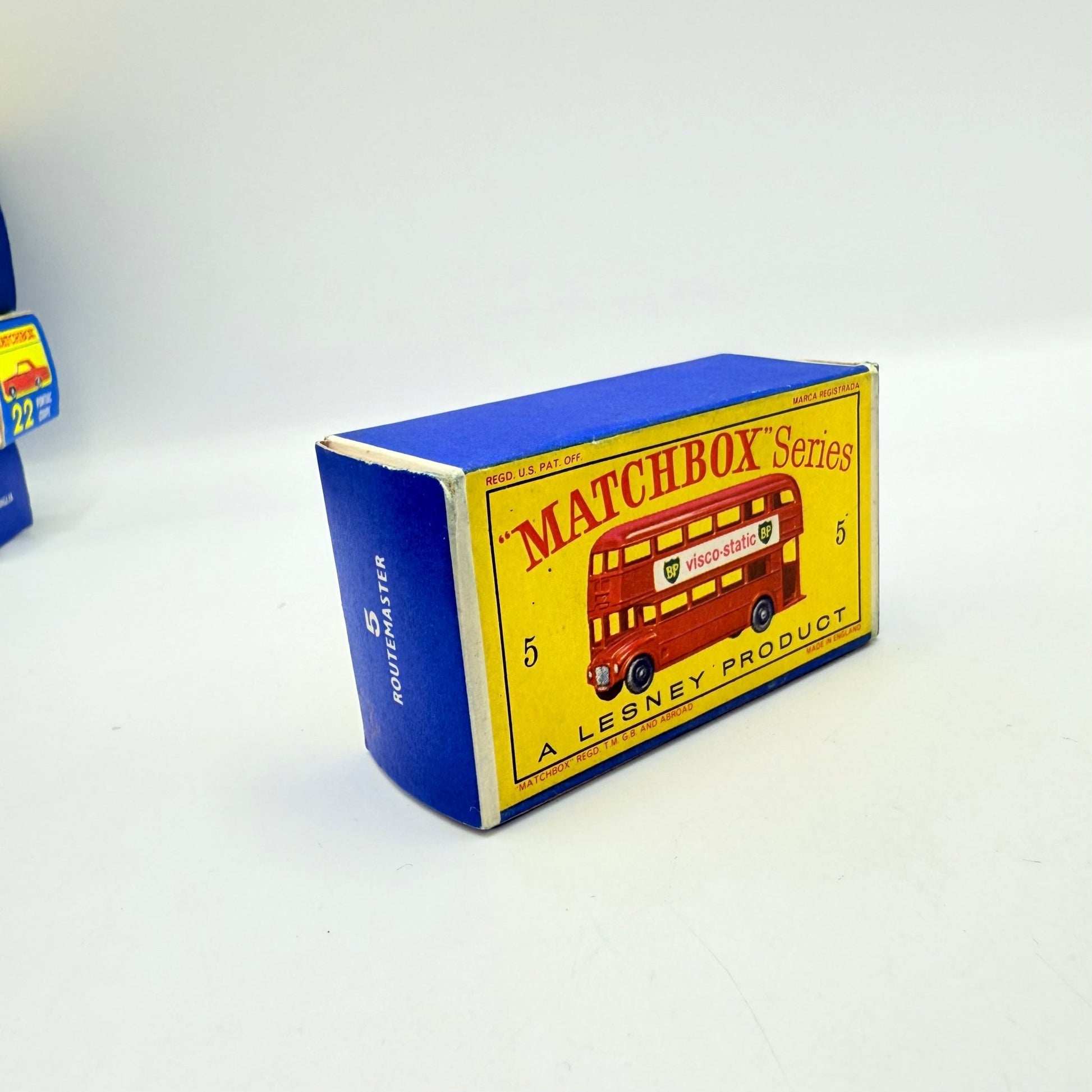 Matchbox Lesney 5c Routemaster London Bus GPW D - Box - Magic Matchbox