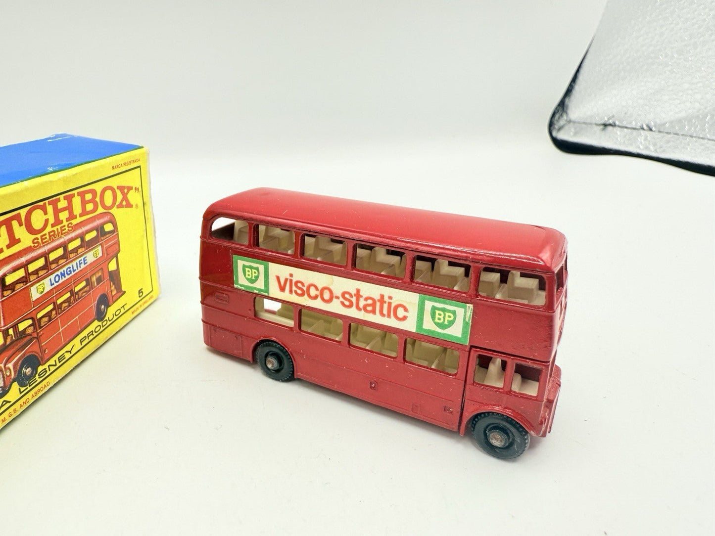 Matchbox Lesney 5d Routemaster Bus BPW Visco Static - Magic Matchbox