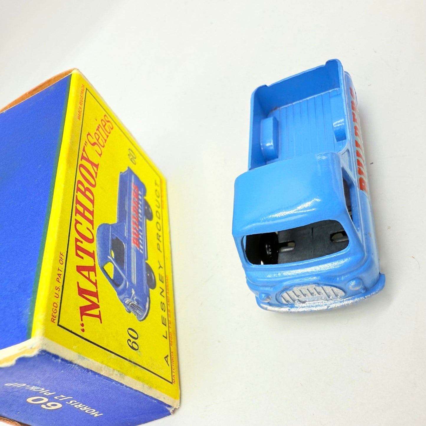 Matchbox Lesney 60a Morris J2 Pick - up BPW without rear window - Magic Matchbox