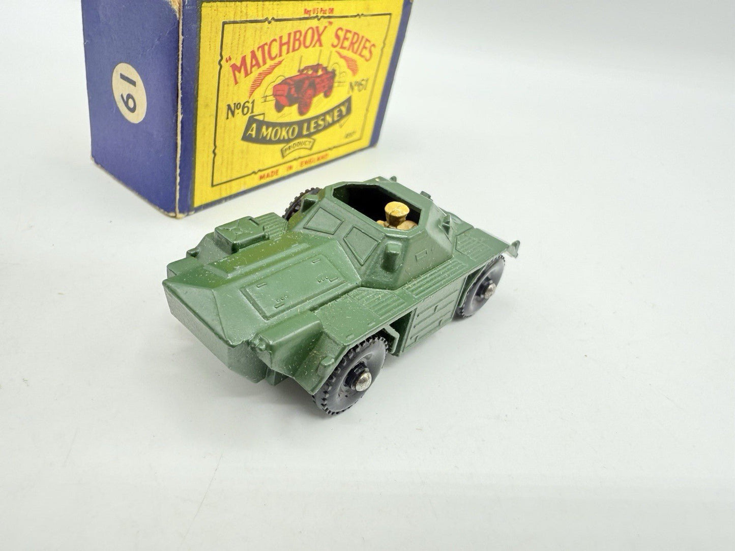 Matchbox Lesney 61a Ferret Scout Car BPW - Magic Matchbox
