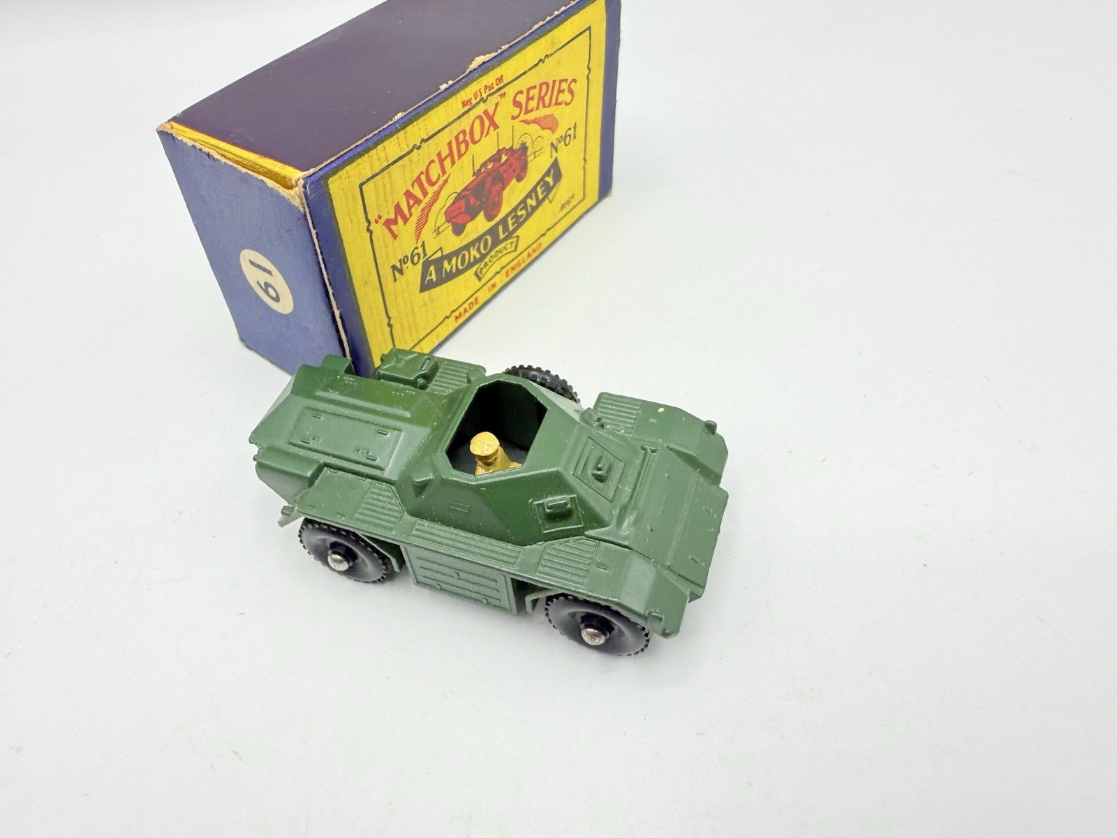 Matchbox Lesney 61a Ferret Scout Car BPW - Magic Matchbox