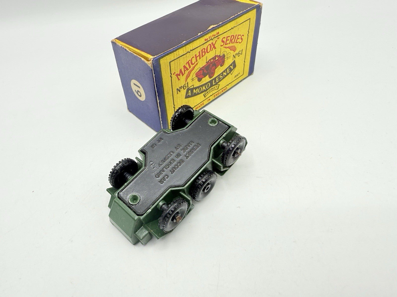 Matchbox Lesney 61a Ferret Scout Car BPW - Magic Matchbox