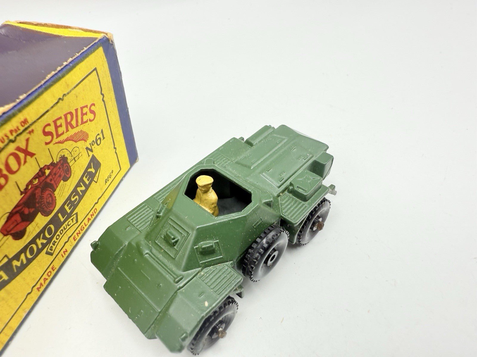 Matchbox Lesney 61a Ferret Scout Car BPW - Magic Matchbox