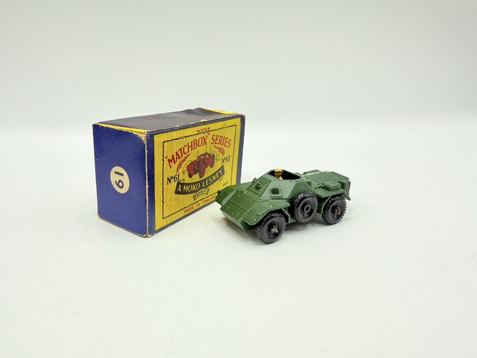 Matchbox Lesney 61a Ferret Scout Car BPW - Magic Matchbox