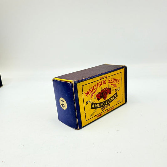 Matchbox Lesney 61a Ferret Scout Car Empty Original Box - Magic Matchbox