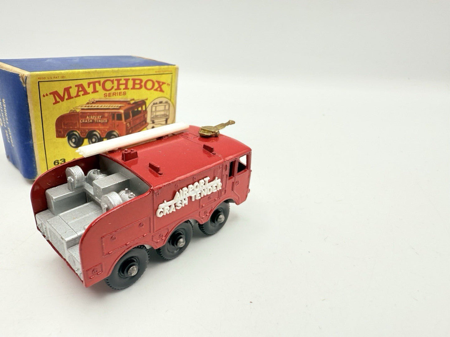 Matchbox Lesney 63b Alvis Foamite Crash Tender Boxed - Magic Matchbox