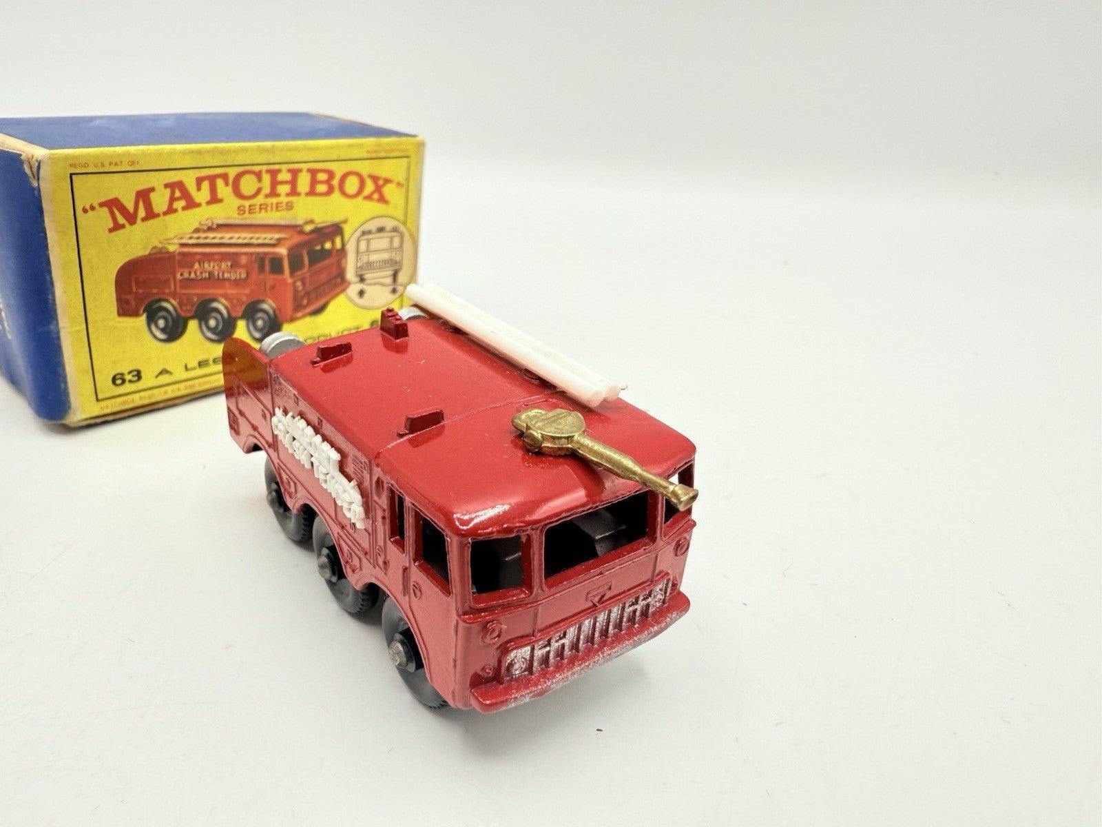 Matchbox Lesney 63b Alvis Foamite Crash Tender Boxed - Magic Matchbox