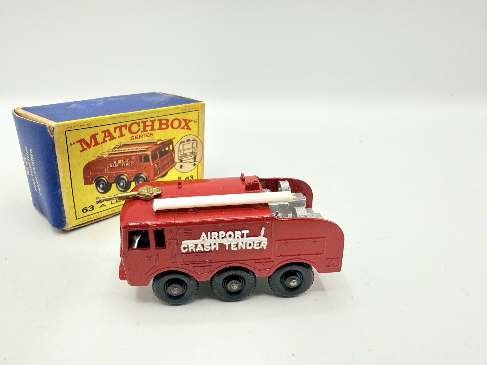 Matchbox Lesney 63b Alvis Foamite Crash Tender Boxed - Magic Matchbox