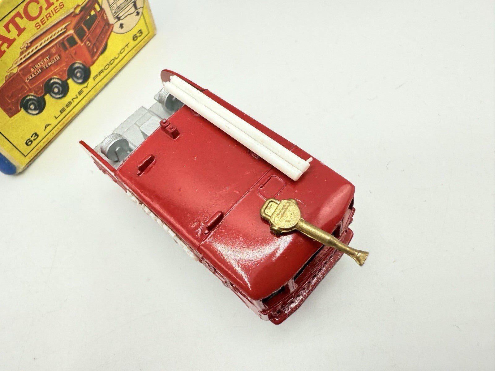 Matchbox Lesney 63b Alvis Foamite Crash Tender Boxed - Magic Matchbox
