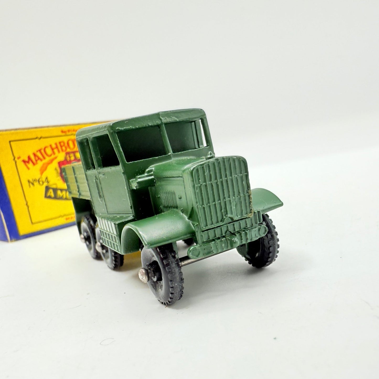 Matchbox Lesney 64a Scammell Breakdown Truck Green Hook - Magic Matchbox